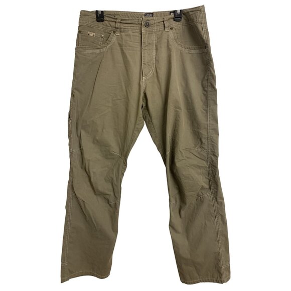 Kuhl 34X30 Outdoor Hiking Cargo Pants Cotton/Nylon Green - Picture 1 of 9